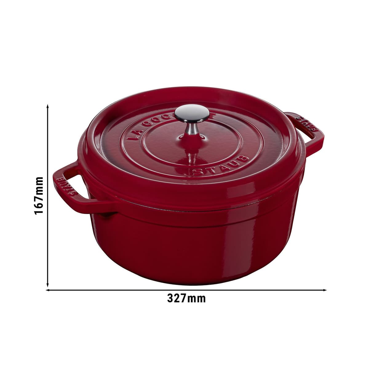 STAUB | LA COCOTTE - kokotka - Ø 260 mm - litina - bordeaux