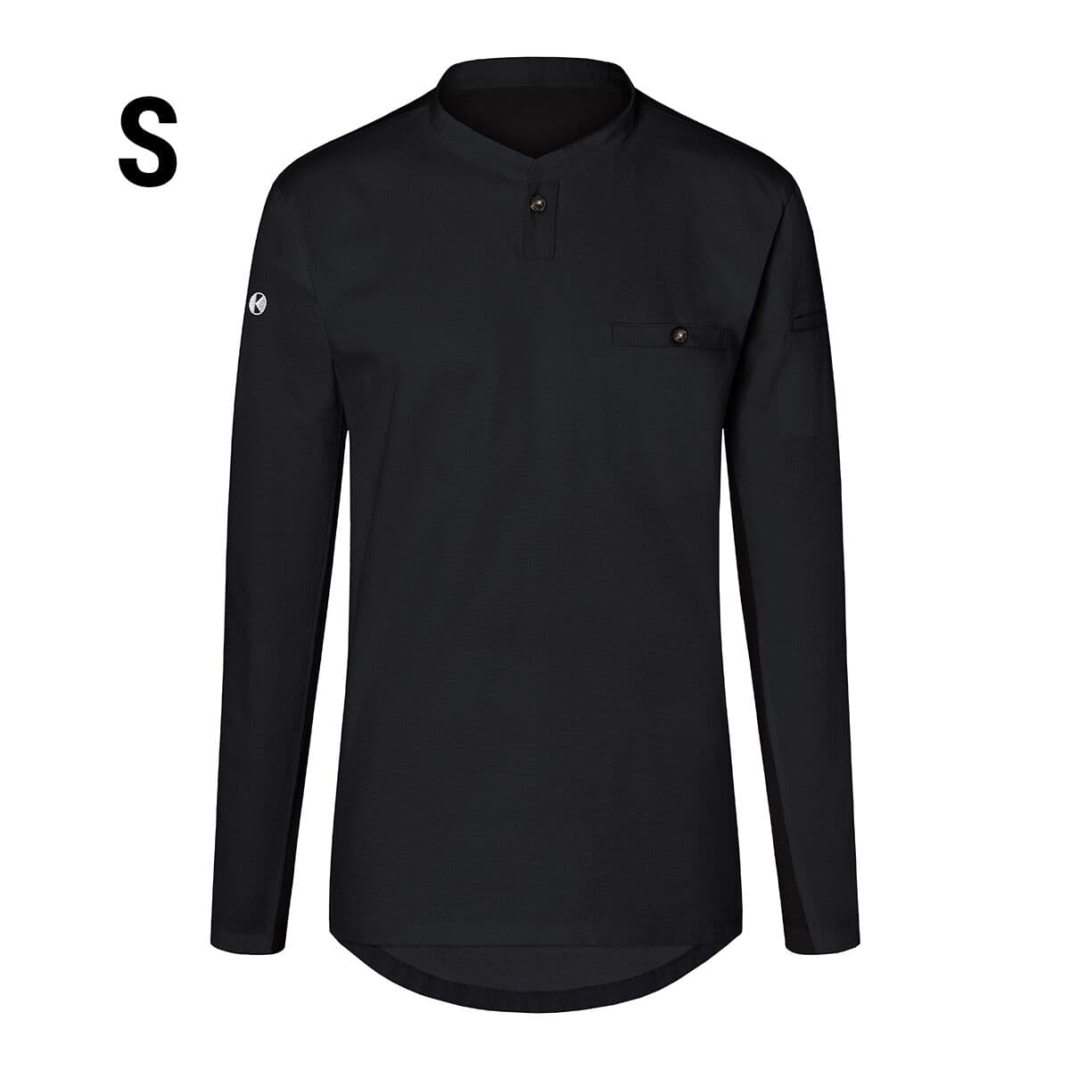 (6 pieces) Karlowsky - Long Sleeve Men's Work Shirt Performance - Black - Size: S