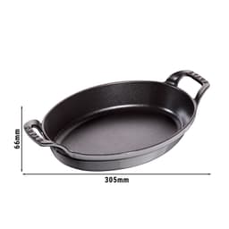 STAUB | SPECIALITIES - Mísa do trouby - 240 mm - litina - grafitově šedá