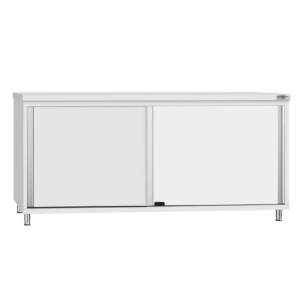 Stainless steel work cabinet ECO - 1800x700mm - with sliding door