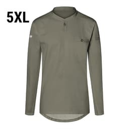 (6 pieces) Karlowsky - Long Sleeve Men's Work Shirt Performance - Sage - Size: 5XL