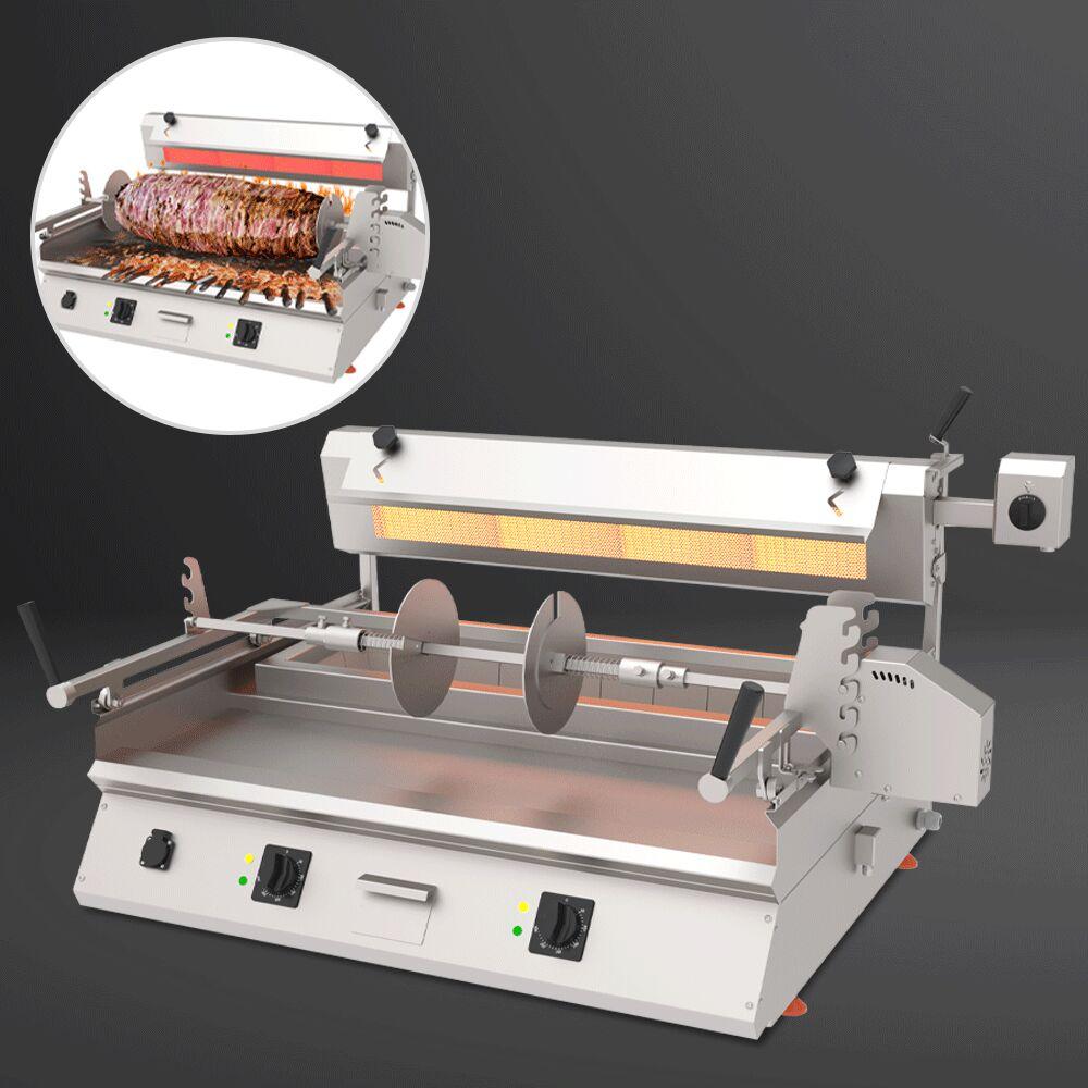 Cag Kebab machine - 9,8kW - horizontal - table-top unit