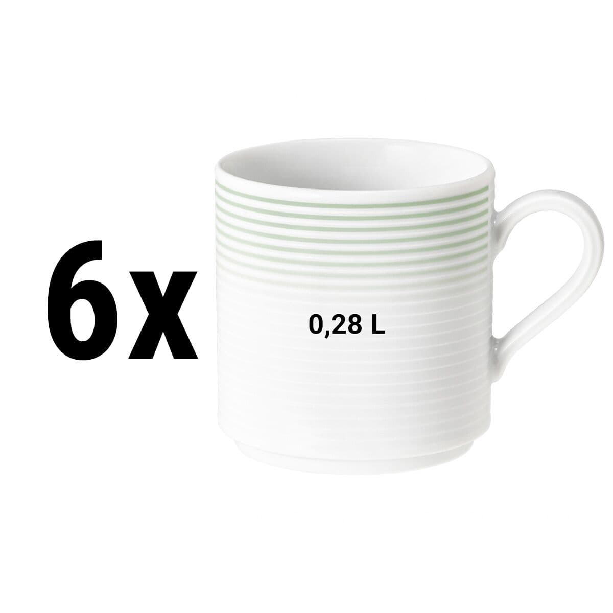 (6 pieces) Seltmann Weiden - Mug with handle - 0,28 liter