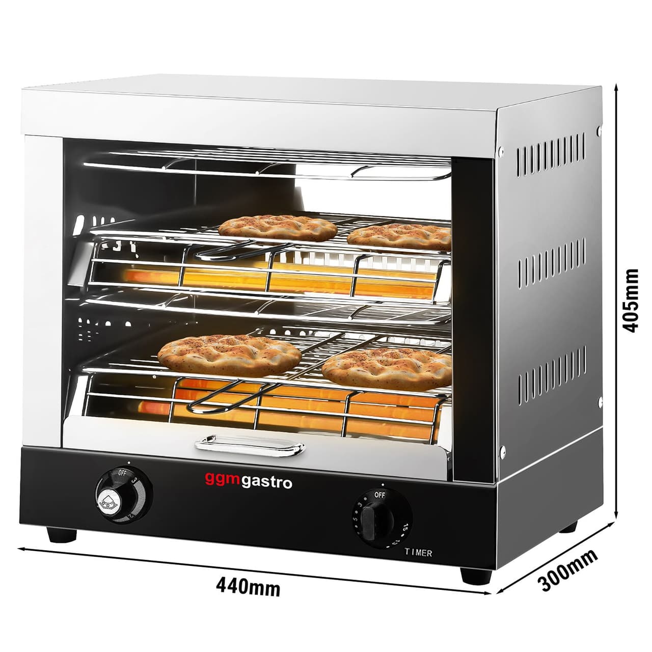 Electric pita oven/ salamander - 3.6 kW - 230 Volt