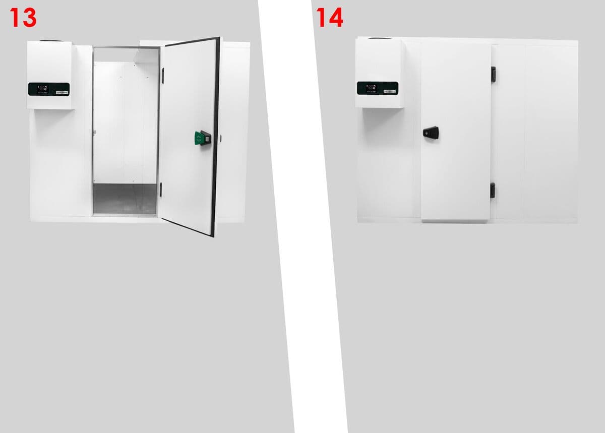 Cold room - 2100x1200mm - 3,7m³ - incl. cooling unit