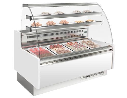 Kuchentheke - 1620mm - mit LED-Beleuchtung & 2 Ablagen