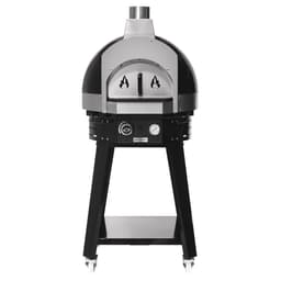 Gas pizza oven - Black - Height: 0.77m - Manual - incl. base frame