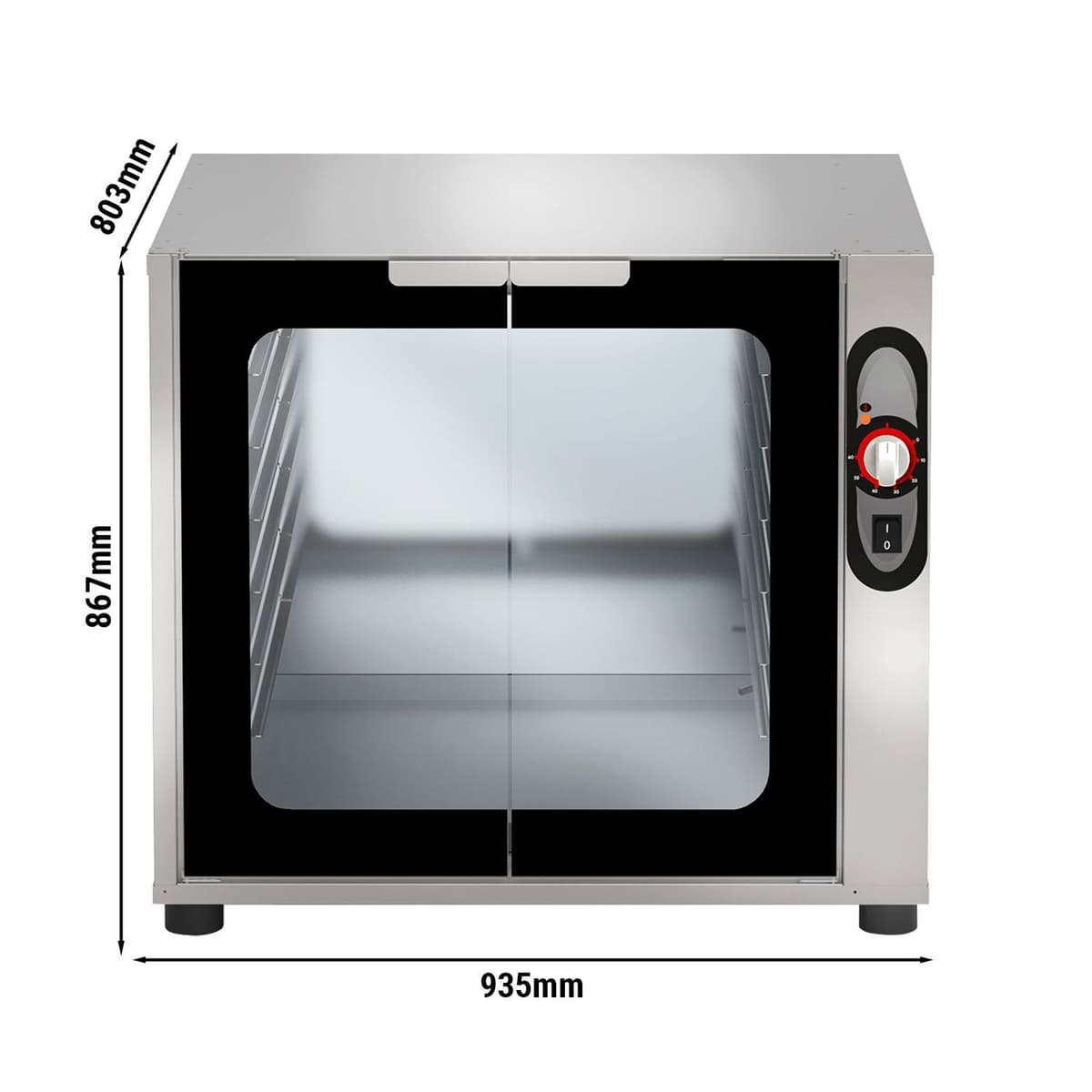 Kynárna - ruční ovládání - pro 8x EN 60x40 nebo 8x GN 1/1