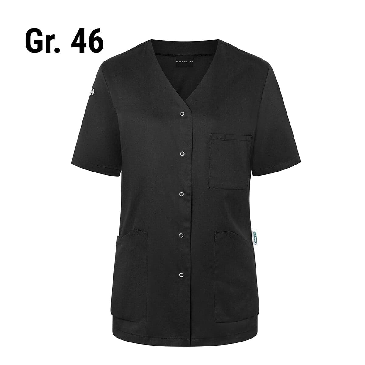 (6 pieces) Karlowsky - Short Sleeve Women's Jacket Essential - Black - Size: 46