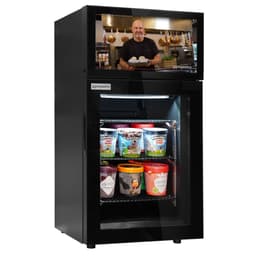 Minibar Freezer - 460mm - 1 Glass Door & Illuminated Advertising Display	