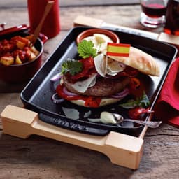 STAUB | SERVING - Servírovací pekáček s dřevěnou podložkou - 330x220mm - litina - černý