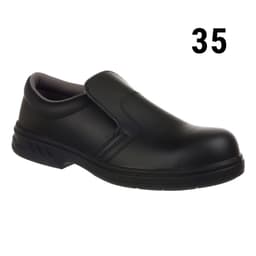 Steelite safety slippers - Black - Size: 35	