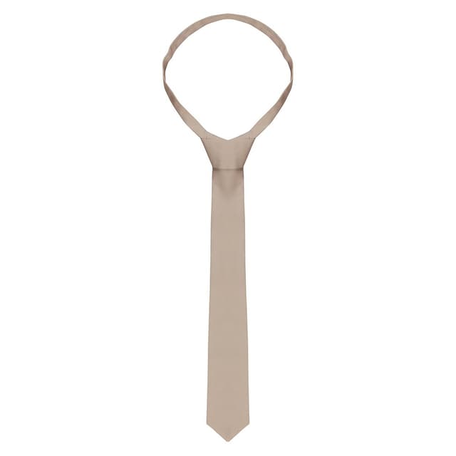 (5 pieces) KARLOWSKY Tie - 148 x 6.5 cm - Sand