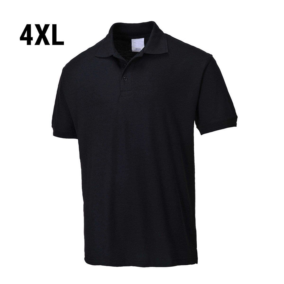 Men's Polo Shirt - Black - Size: 4XL