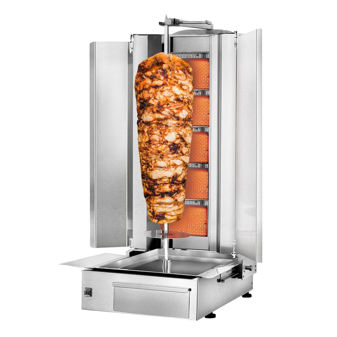 Gril na gyros/kebab - 5 hořáků - max. 80 kg