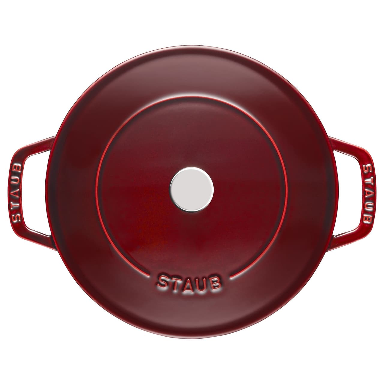 STAUB | BRAISERS - Pečicí hrnec s kapkovitou strukturou Chistera - 280 mm - litina - grenadinově červený