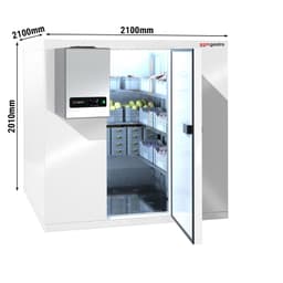Kühlzelle - 2100x2100mm - 6,9m³ - inkl. Kühlaggregat - Für UK