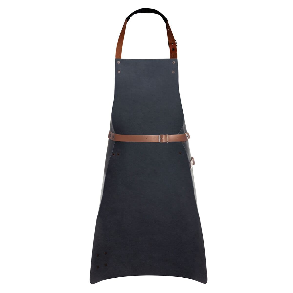 (6 pieces) Karlowsky - Leather Bib Apron - Black