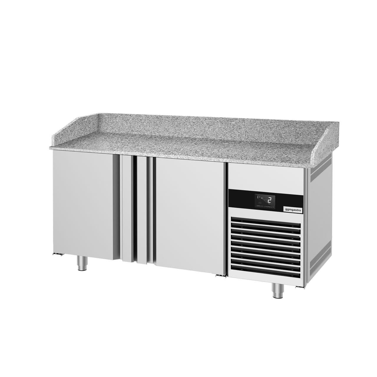 Chladicí stůl na pizzu PREMIUM - 1550x800 mm - se 2 dveřmi