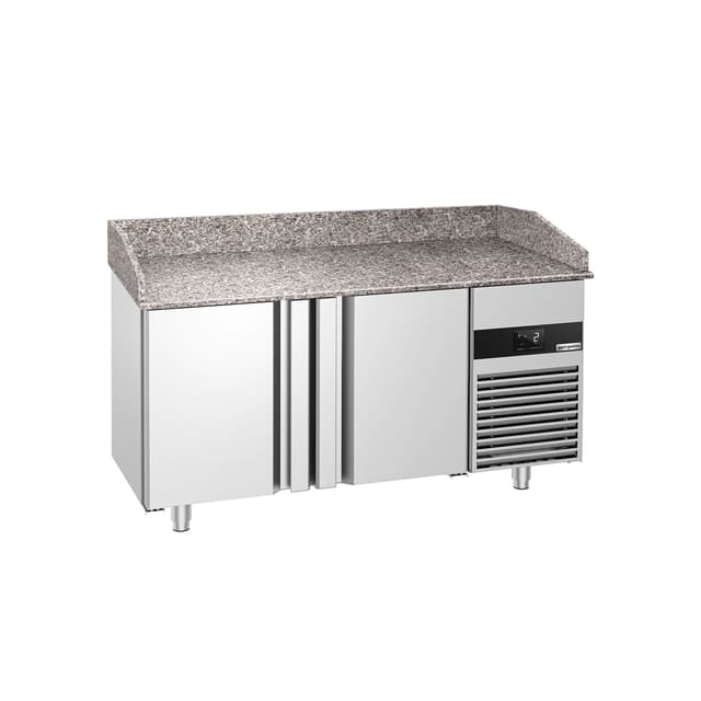 Chladicí stůl na pizzu PREMIUM - 1550x800 mm - se 2 dveřmi