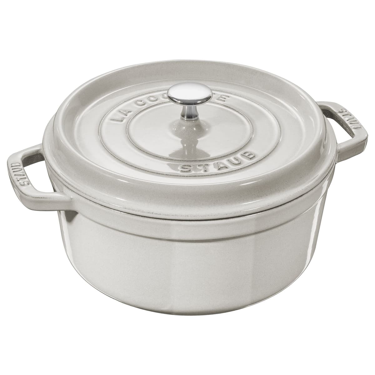 STAUB | LA COCOTTE - kokotka - Ø 180 mm - litina - bílý lanýž