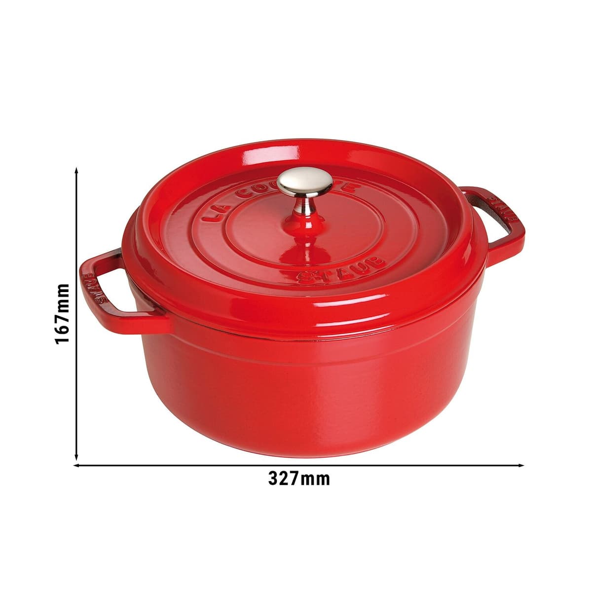 STAUB | LA COCOTTE - kokotka - Ø 260 mm - litina - červená