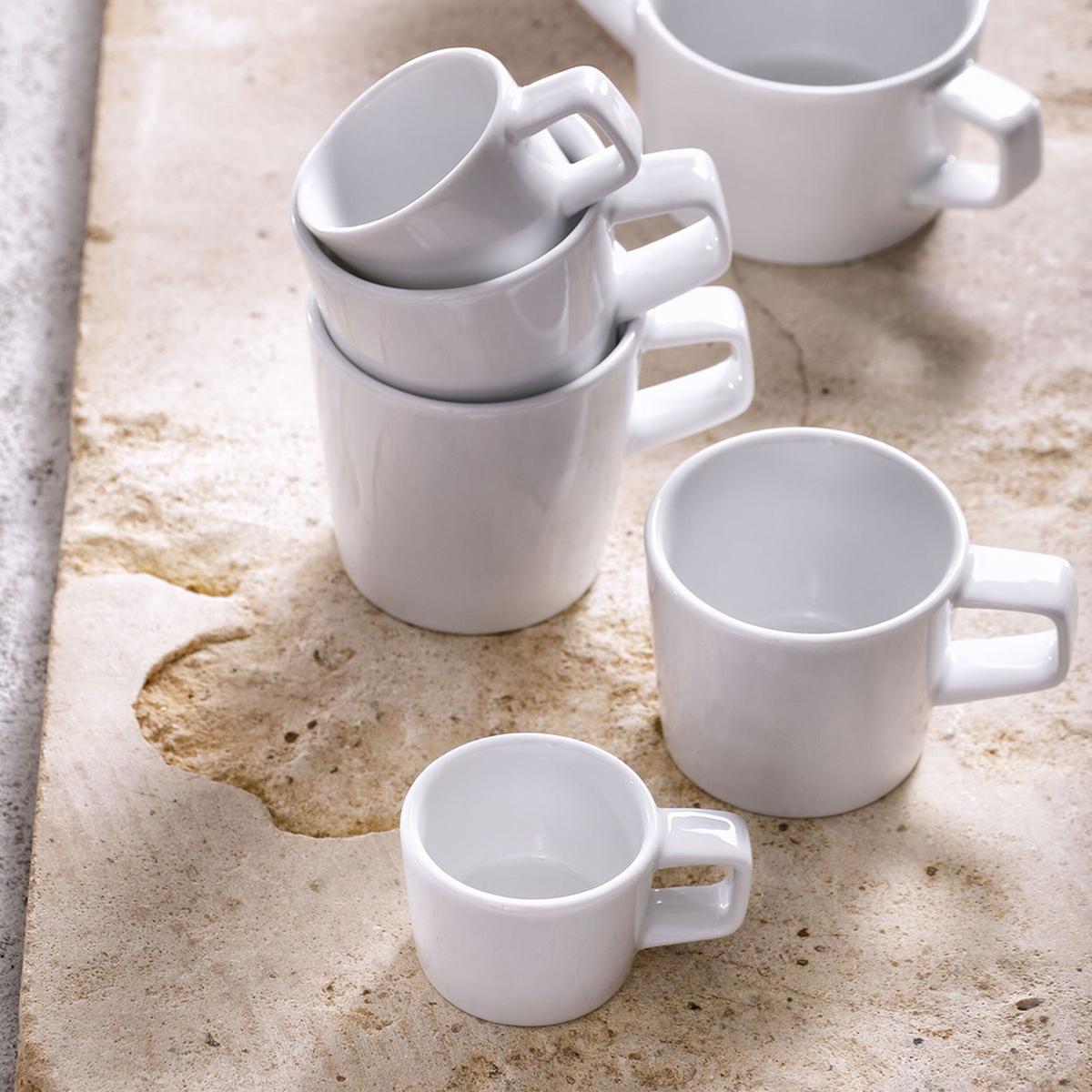 (12 pieces) WHITE DELIGHT - Coffee cup - 25 cl - White