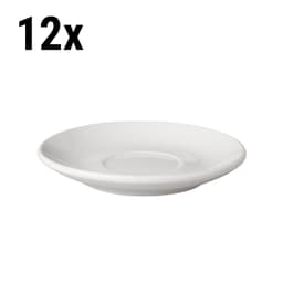 (12 pieces) BUDGETLINE - Saucer Mammoet - Ø 14 cm - White