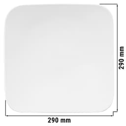 (4 pieces) Seltmann Weiden - Coup plate flat angular - 290 x 290mm	