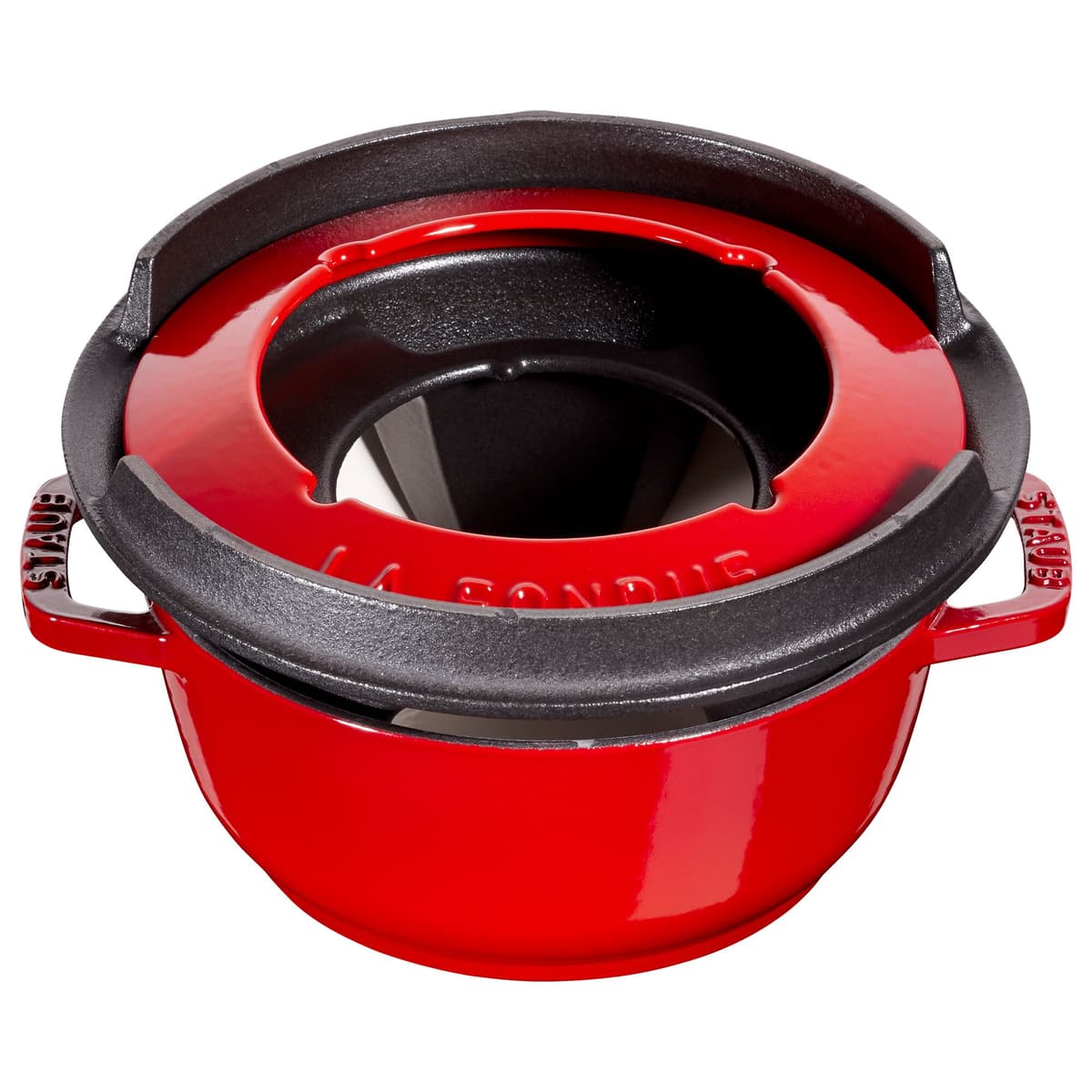 STAUB | SPECIALITIES - Fondue set - Ø 160 mm - litina - třešňově červená