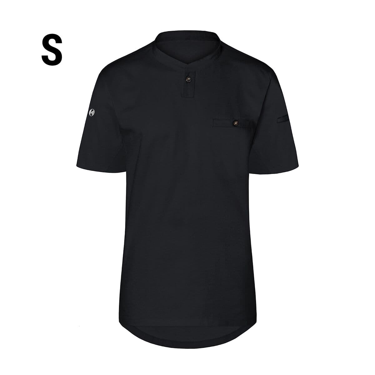 (6 pieces) Karlowsky - Short Sleeve Men's Work Shirt Performance - Black - Size: S