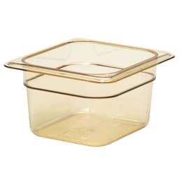 (6 kusů) CAMBRO | H-PAN™ Žáruvzdorné nádoby GN 1/6 - jantar - hloubka 100 mm