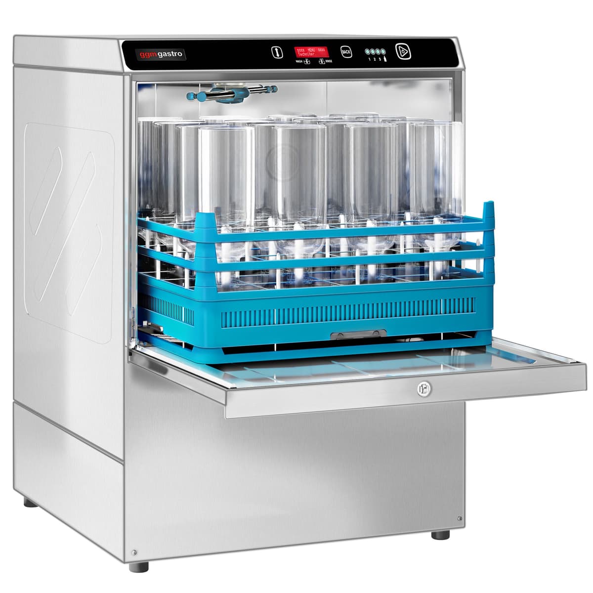 Dishwasher & bottle washer - 7.45 kW - with detergent & rinse aid pump