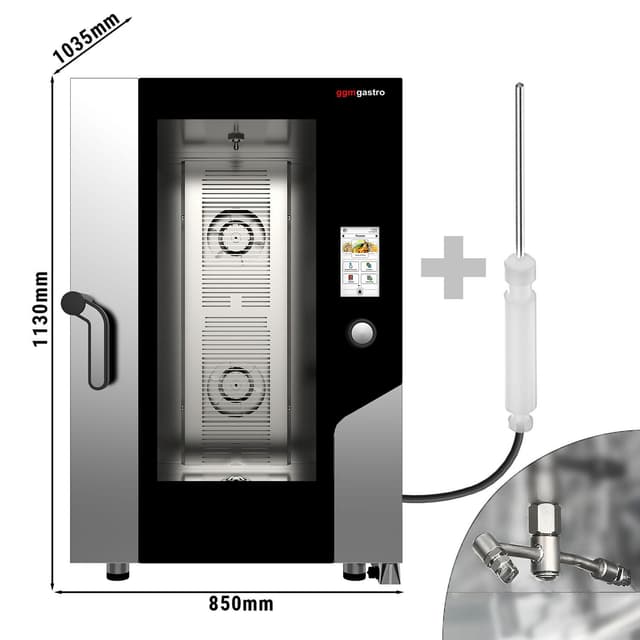 Kombidämpfer - Touch - 10x GN 1/1 oder EN 60x40 - mit Waschsystem & Temperaturfühler