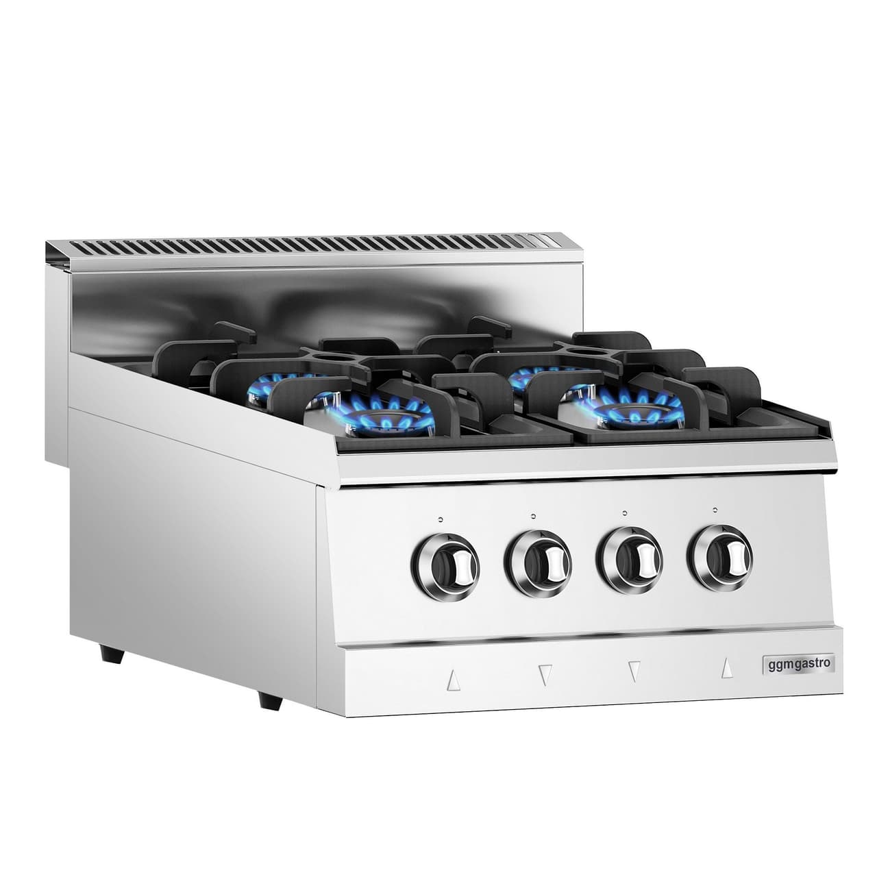 Gas cooker - 4 burners - 12 kW - incl. base cabinet