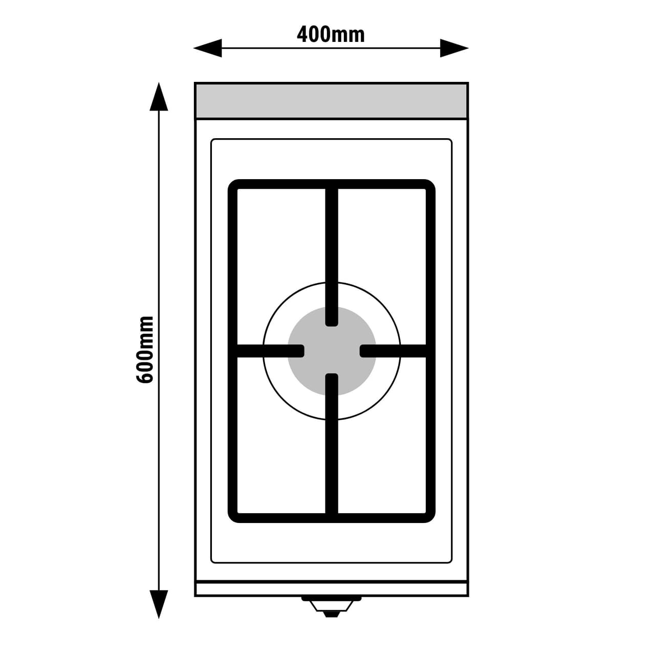 Gas stove - 1 burner - 6.5 kW