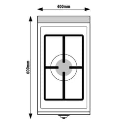 Gas stove - 1 burner - 6.5 kW