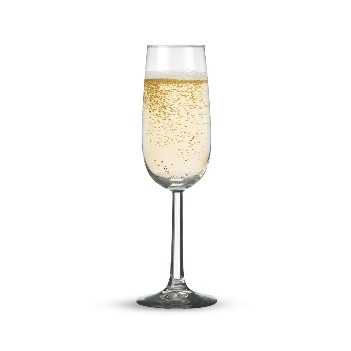 (6 Kusů) Sklenice na šampaňské - VENICE - 170 ml - transparentní