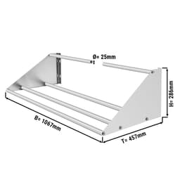 Wall shelf for sink baskets - 1060mm - 1 shelf