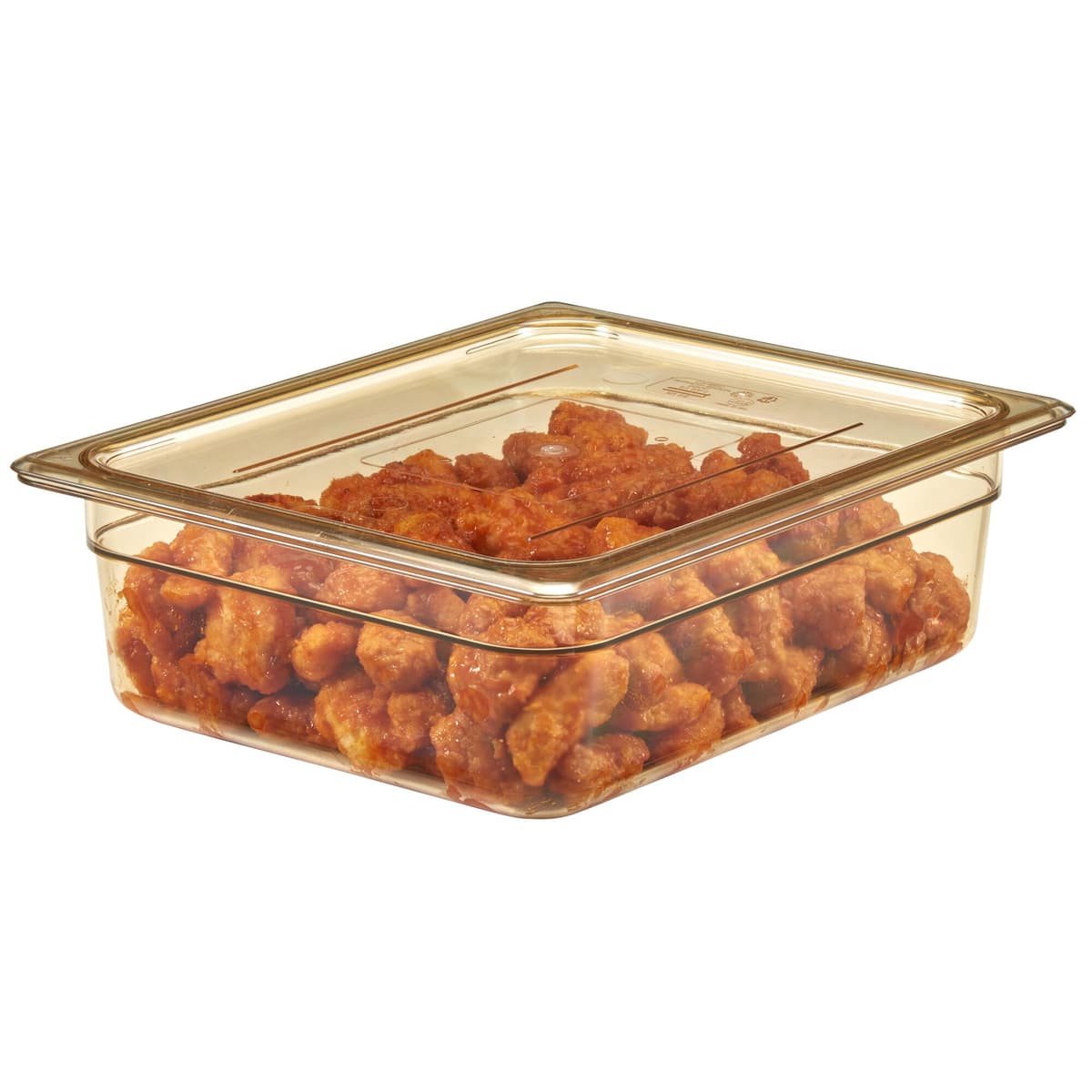 (6 kusů) CAMBRO | H-PAN™ Tepelně odolné ploché kryty GN 1/2 - jantar