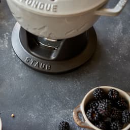 STAUB | SPECIALITY - Sada na fondue - Ø 200 mm - litina - bílý lanýž