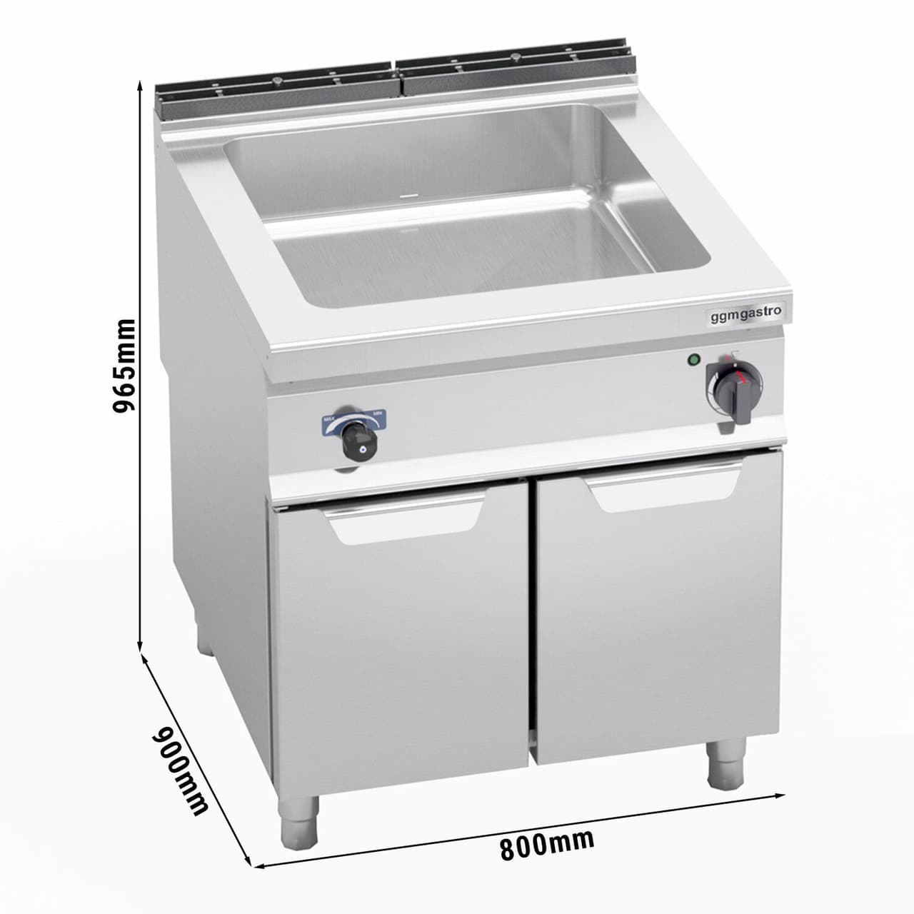 Elektro Bain-Marie - 2,4 kW - 2x GN 1/1+2x GN 1/3