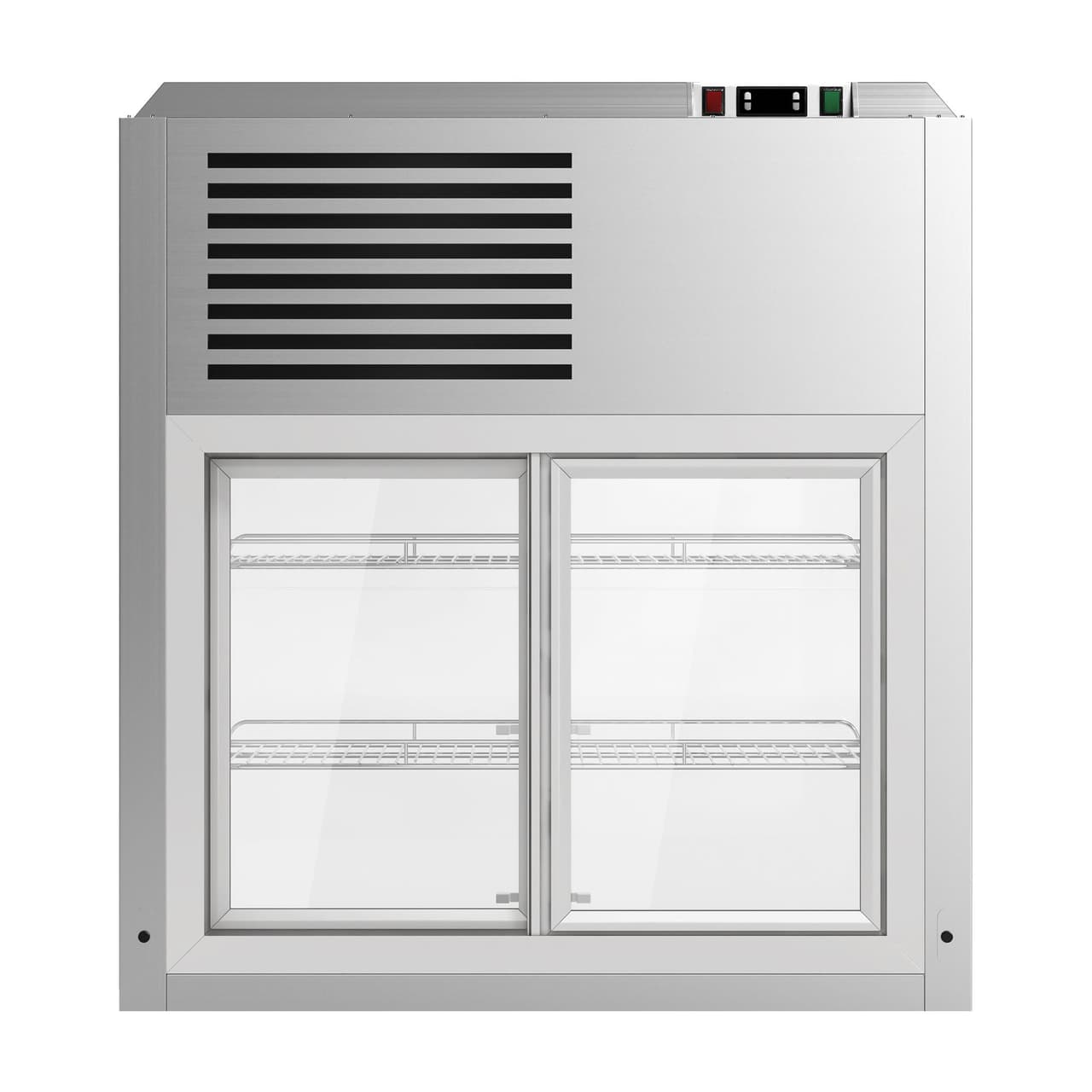 Countertop refrigerated display case - self-service - 900mm - with LED lighting & 2 shelves 225 Litres