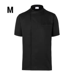 (6 pieces) Karlowsky - Short Sleeve Throw Over Cooking Shirt - Black - Size: M