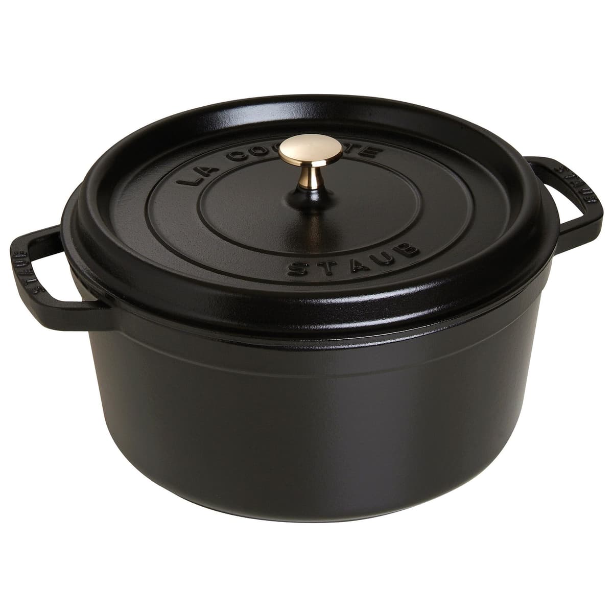 STAUB | LA COCOTTE - Sada hrnců Cocotte - Ø 140 mm - 3-dílná - litina - černá