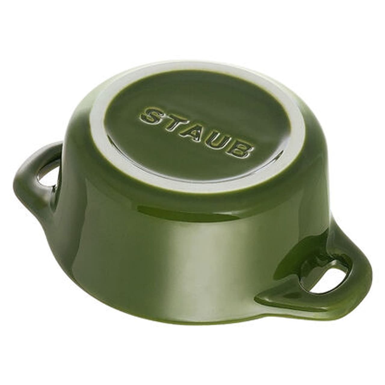 STAUB | CERAMIQUE - mini kokotka - Ø 100 mm - kulatá - keramika - bazalkově zelená