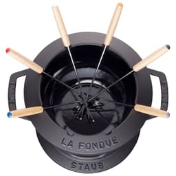 STAUB | SPECIALITY - Sada na fondue - Ø 180 mm - litina - černá