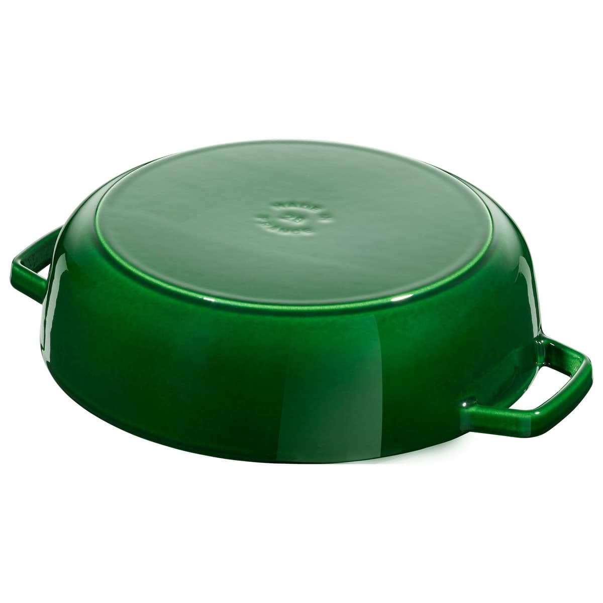 STAUB | BRAISERS - Pečicí hrnec s kapkovitou strukturou Chistera - 240 mm - litina - bazalkově zelený