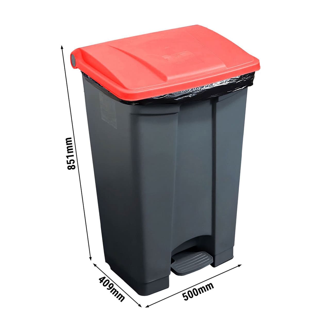 CAMBRO | Pedálový odpadkový koš - 87L