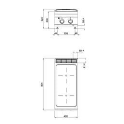 Infračervená trouba - 8 kW - 2 plotýnky